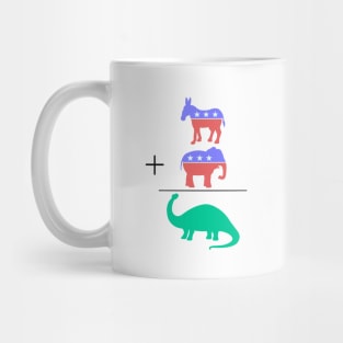 Donkey + Elephant = Dinosaur Mug